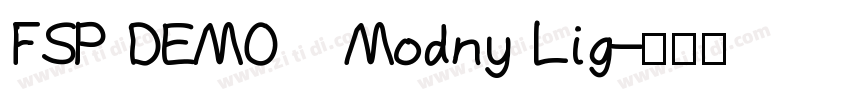 FSP DEMO   Modny Lig字体转换